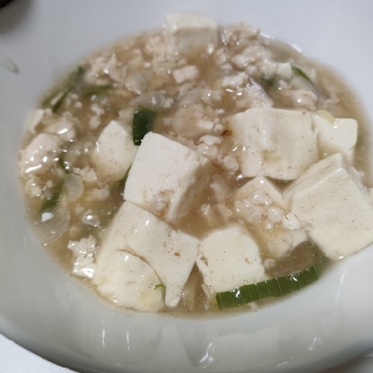 塩麻婆豆腐は初めて作りました！
手軽で美味しくできたし、普段作っていた麻婆豆腐より好評でした♪